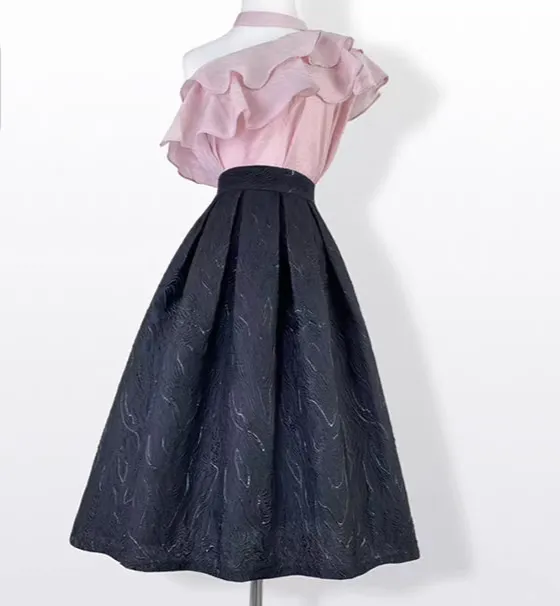 Subtle Modern High Waist Skirt