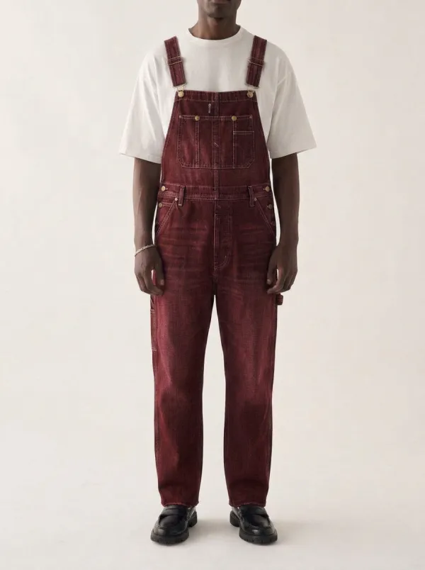 Men's Vintage Wash Denim Bib Overalls