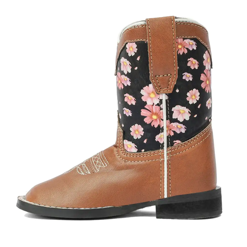 Structured Men's Denim Boots With Round Toe