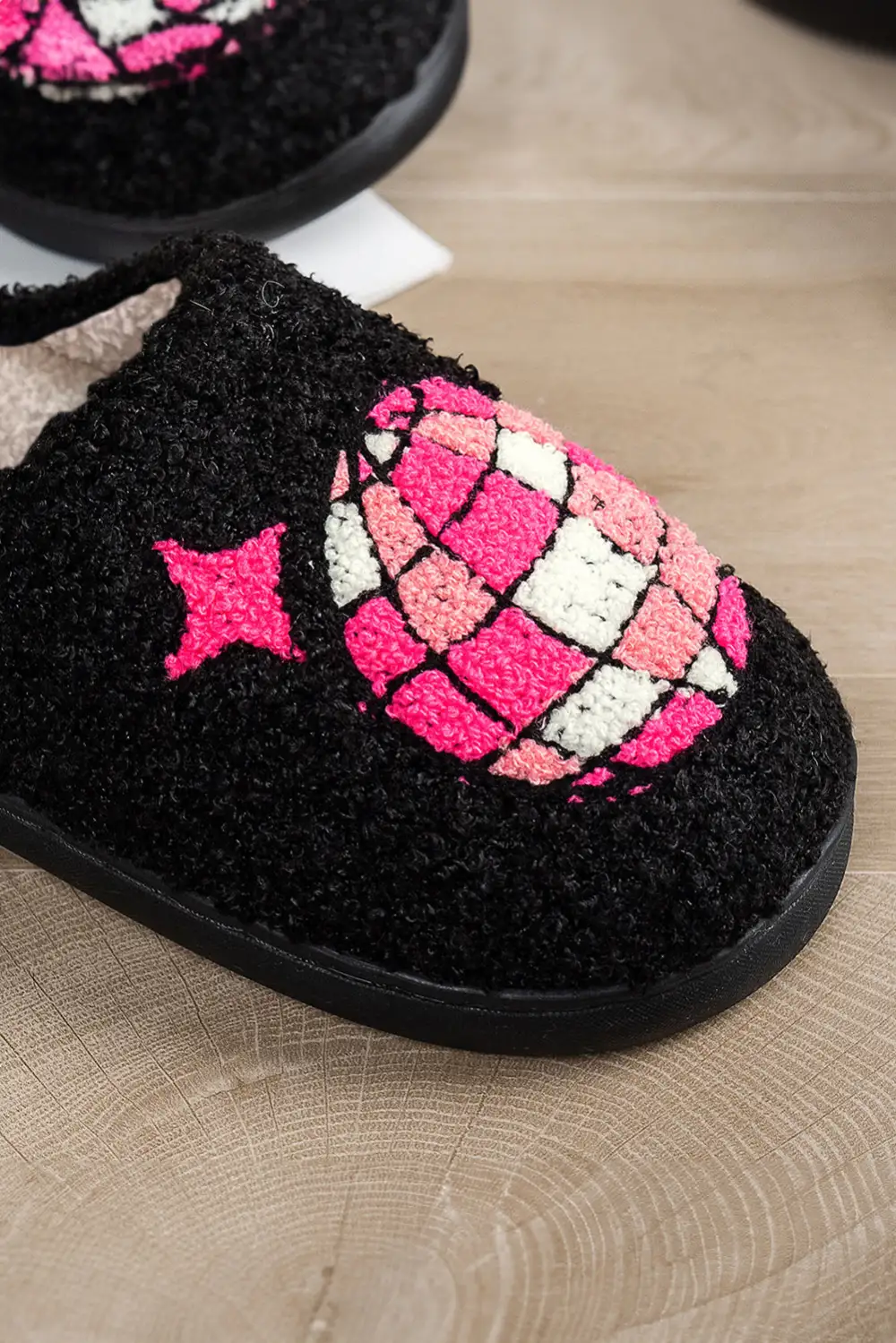 Disco Ball Plush House Slippers