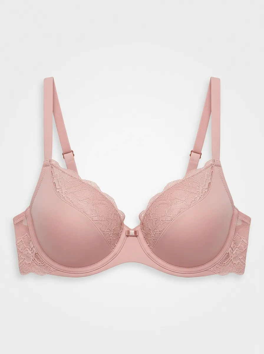 Women's Modern Underwire Floral-Lace Lace-Trim Bra