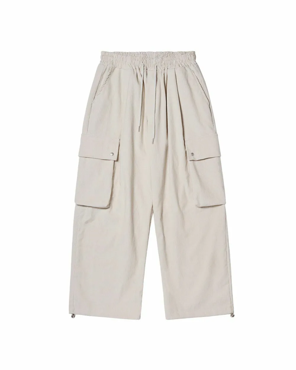 Functional Corduroy Cuffed Relaxed Cargo Pants