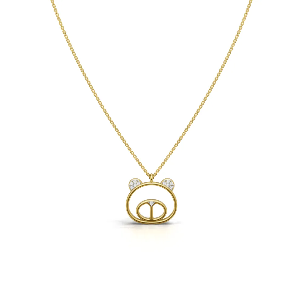Playful Motif Pink Necklace