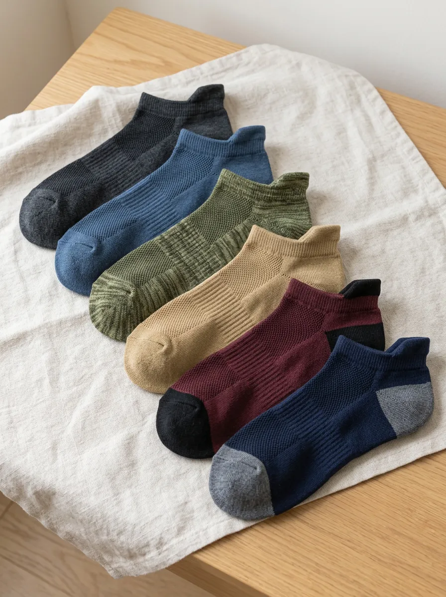 Athletic Men's Six Pack Ankle Sock Collection