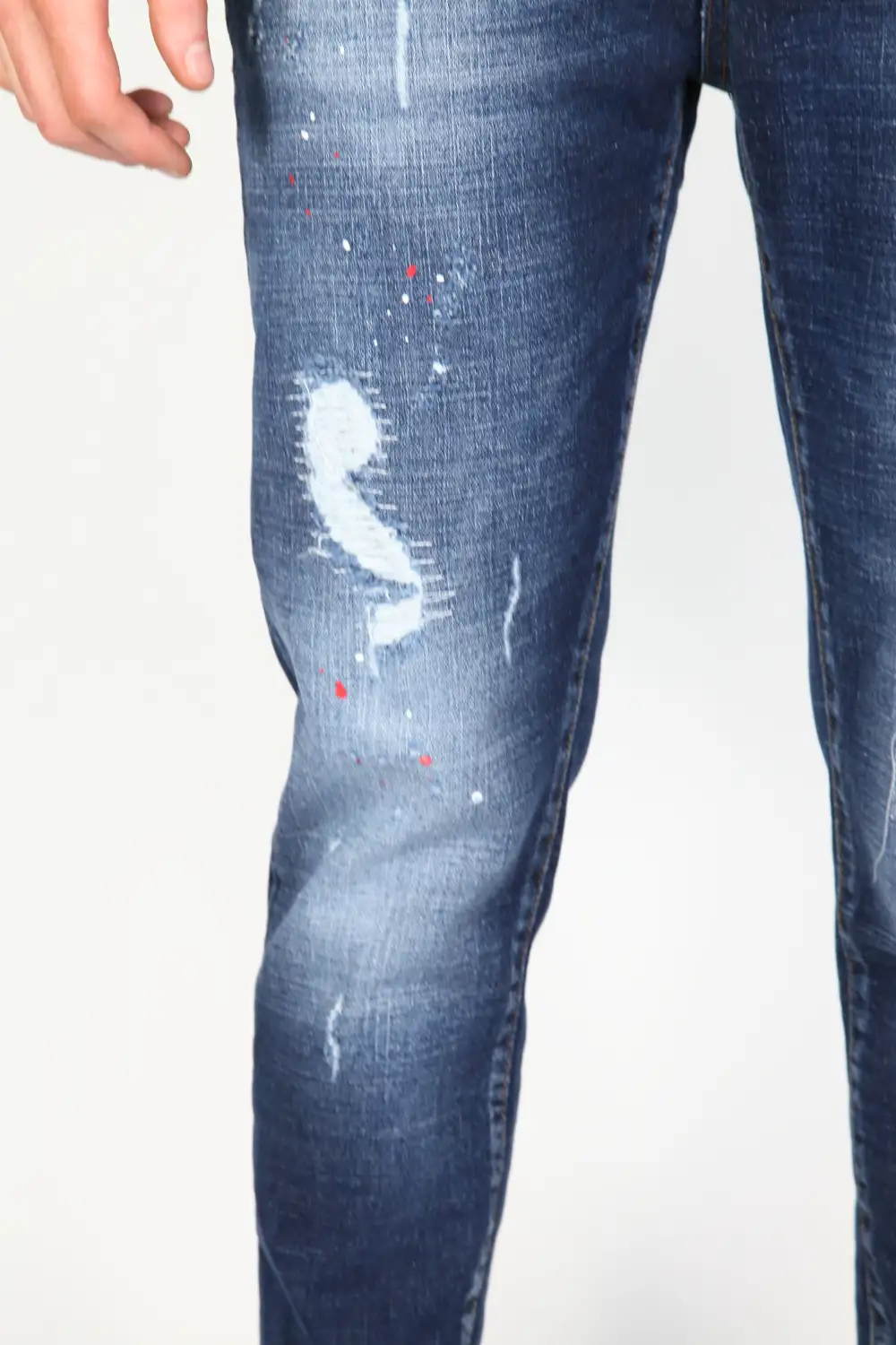 Everyday Paint Detail Smart Fit Distressed Ripped Jeans