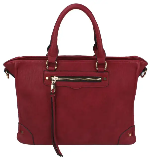 Faux Leather Everyday Satchel Bag