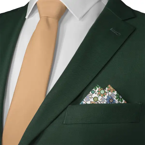 Elegant Refined Floral Pocket Square