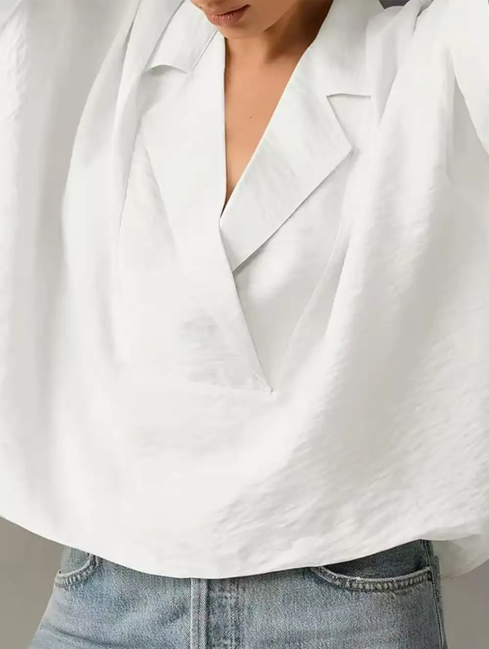 Textured Short Sleeve Lapel Shirt