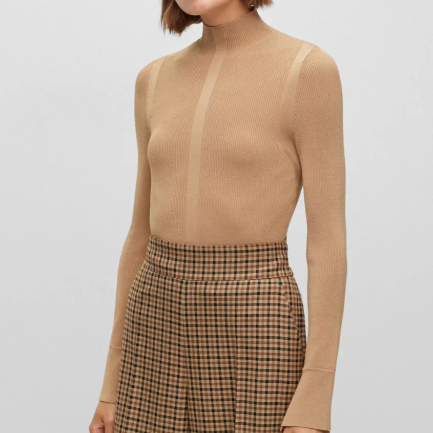 Knit Ribbed Women's Sweater
