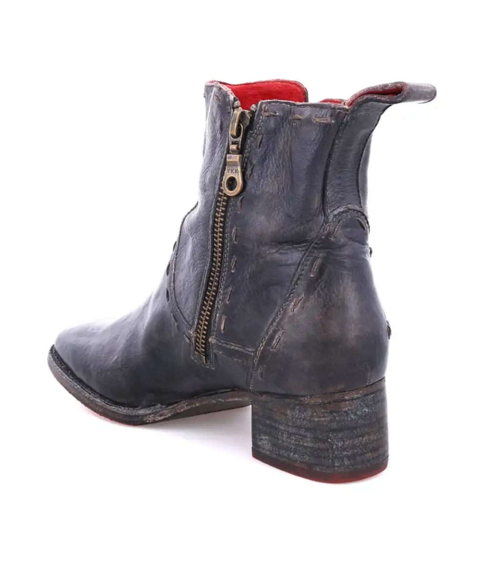 Square-Toe Distressed Everyday Boots