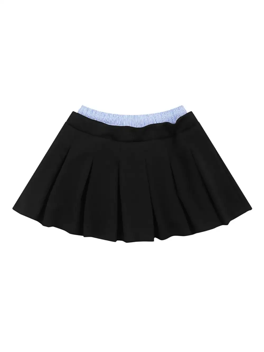 Drawstring Pleated Mini So Skirt