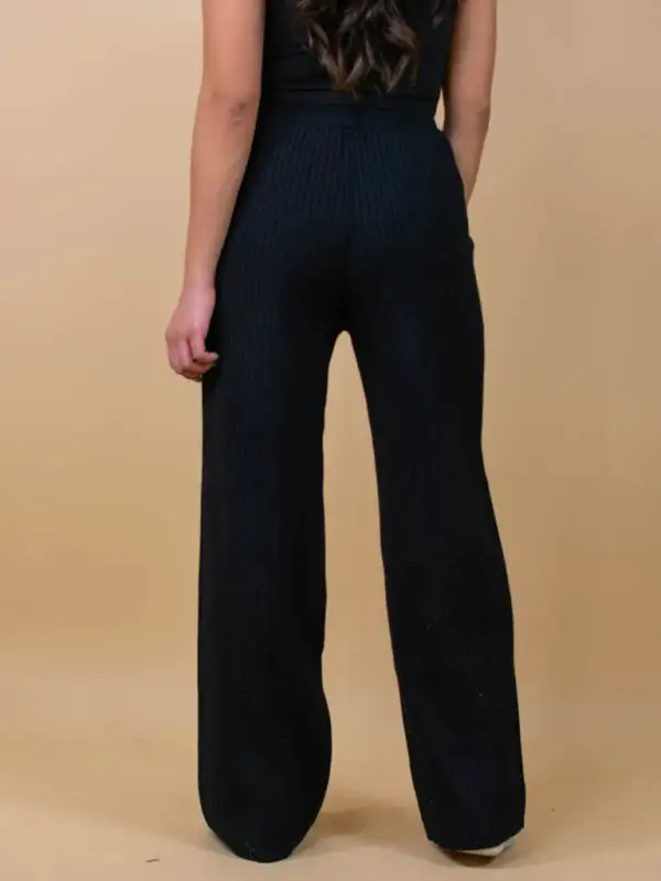 Drawstring Loose Lace Straight Trousers Pants