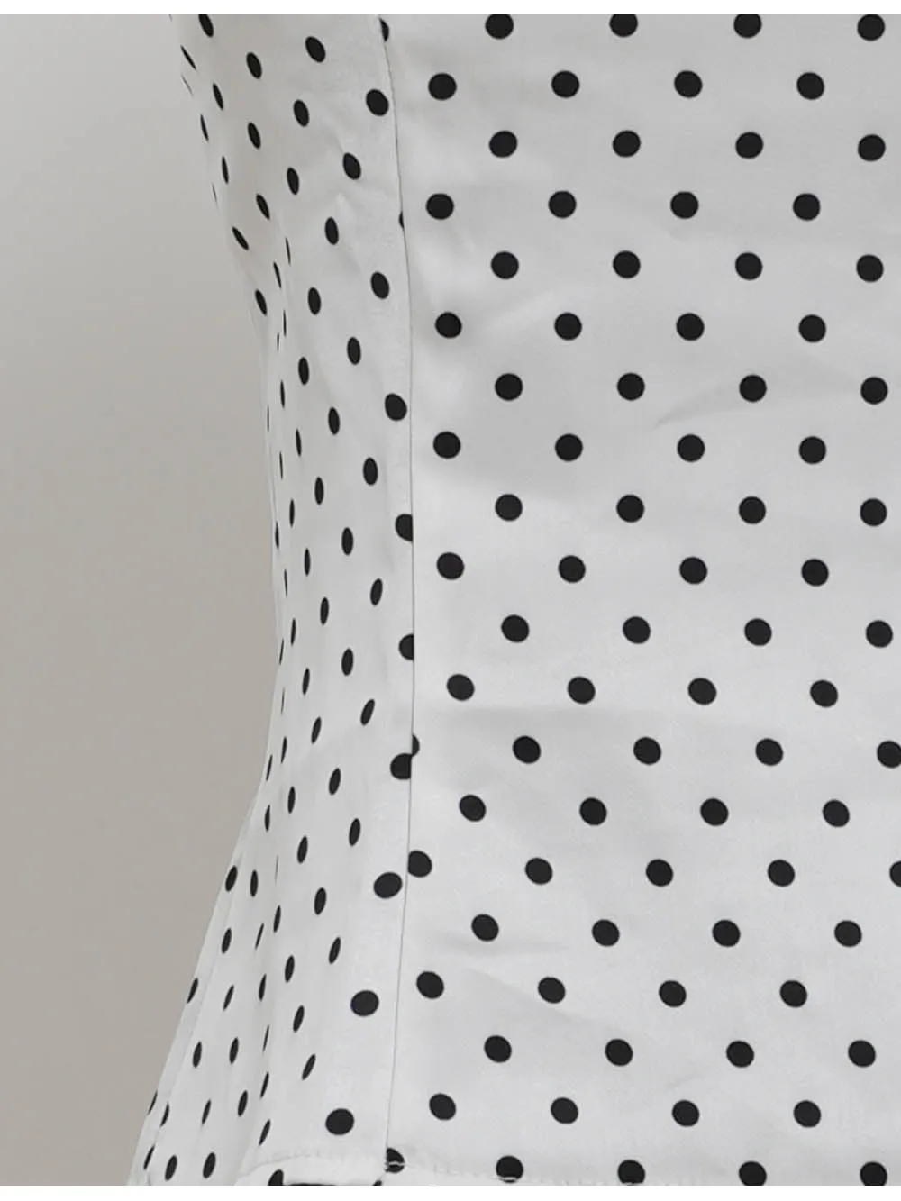 Polka Dot Lace Panel Square Neck Bodycon Cami Top