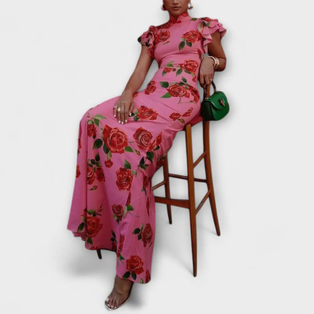 With Floral dress