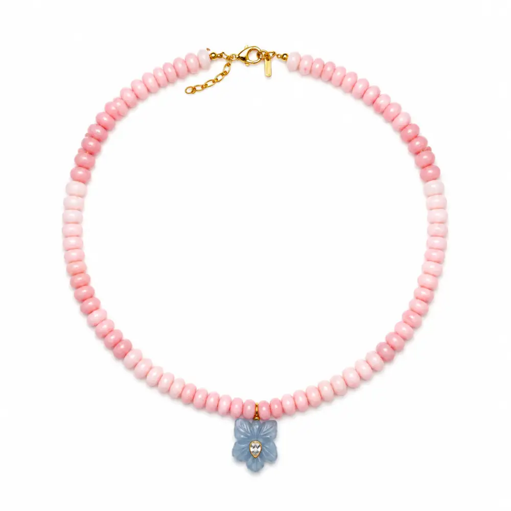 Pearl Floral Beaded Necklace