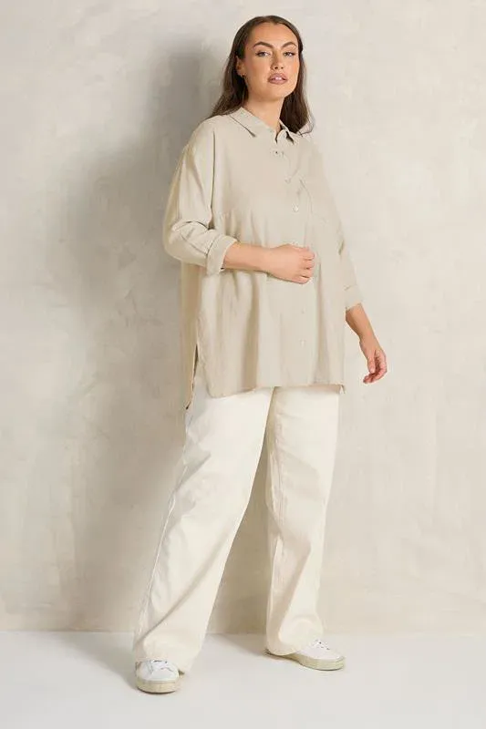 Natural Brown Premium Linen Shirt