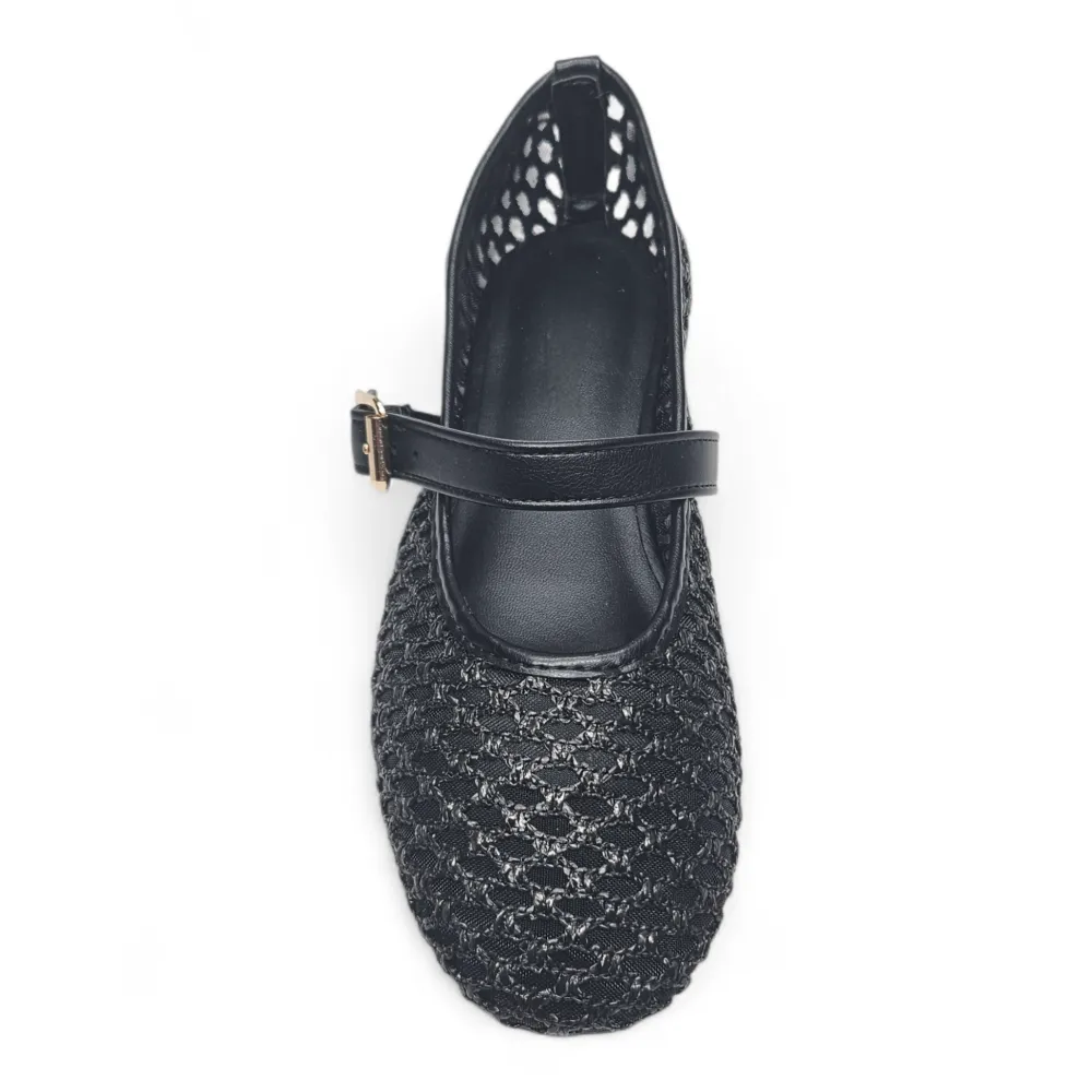 Accept Woven Mary Jane Flats