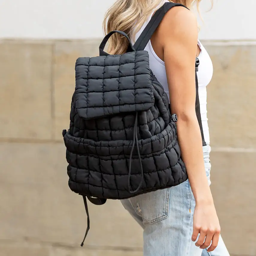Quilted Puffer Backpack