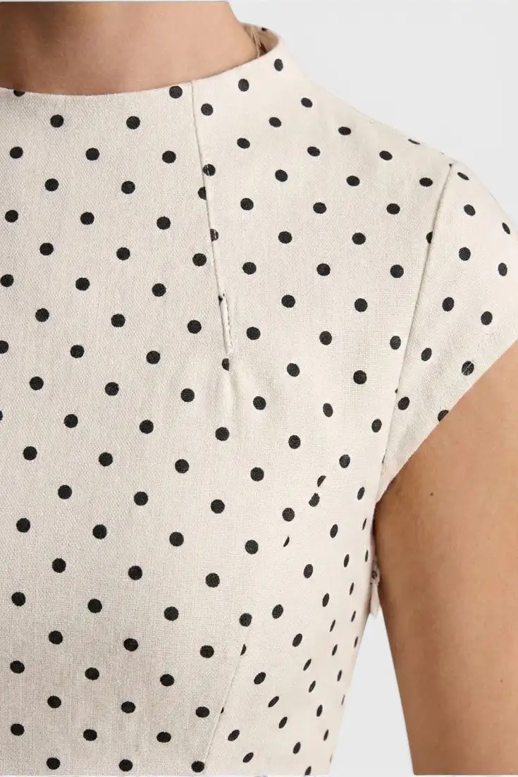 Polka-Dot Maxi Dress