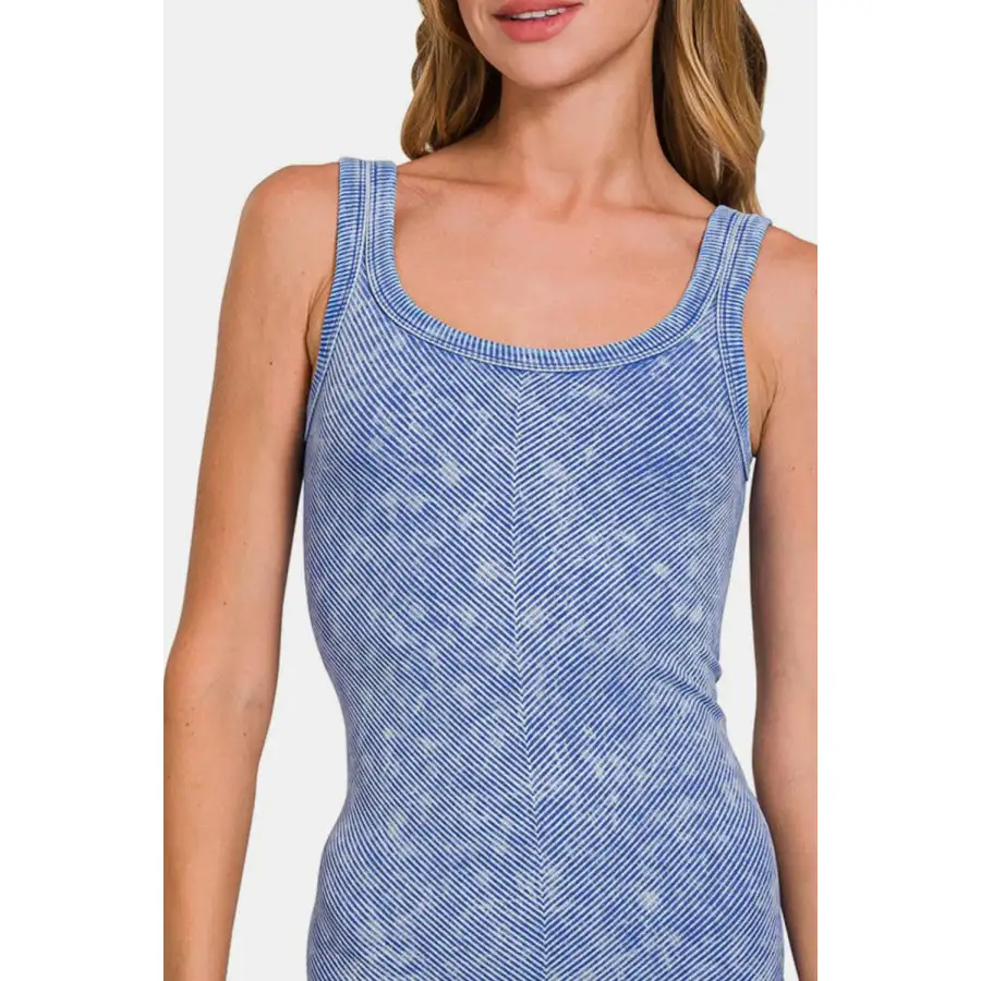 Soft Ribbed Scoop Neck Tank