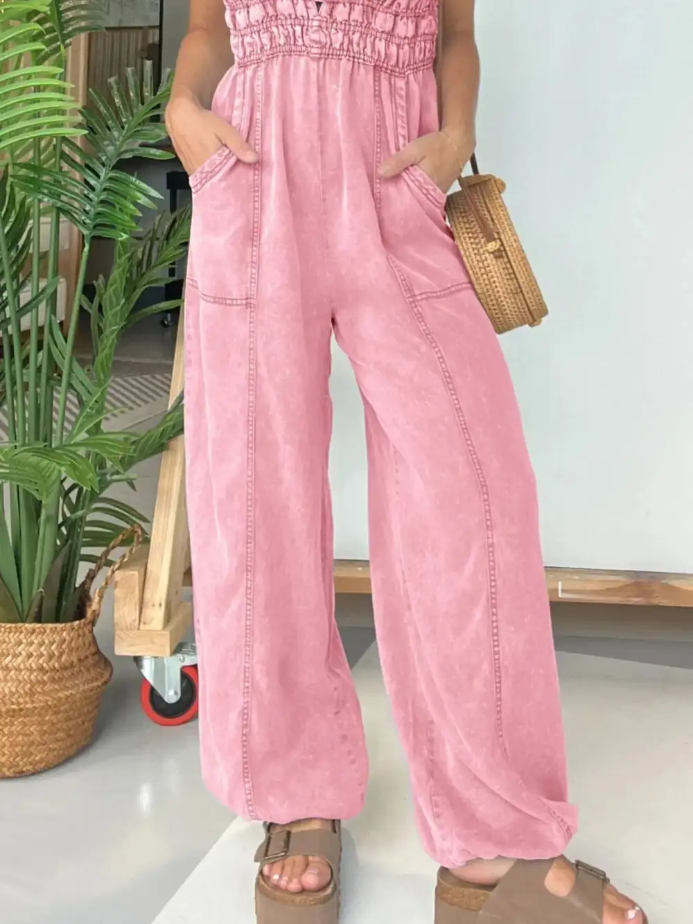 Everyday Wide Leg Full Jumpsuit