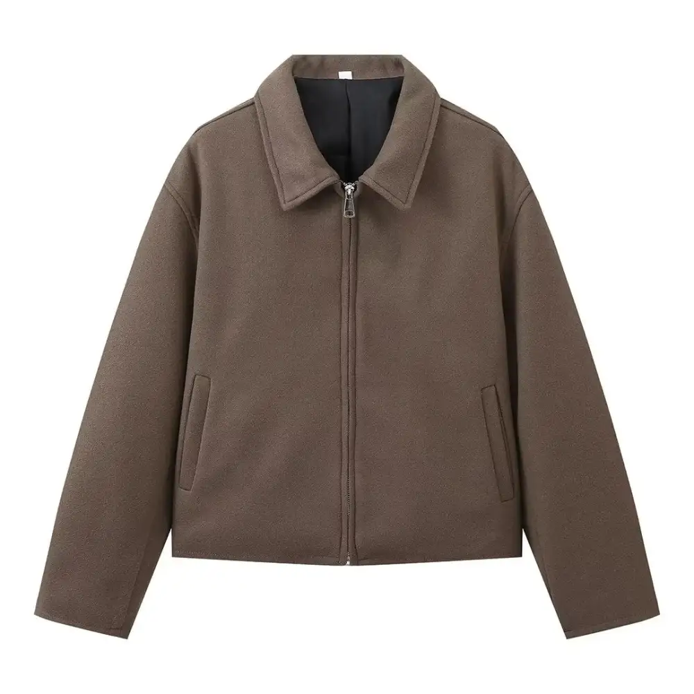 Zip-Up Relaxed Classic Jacket