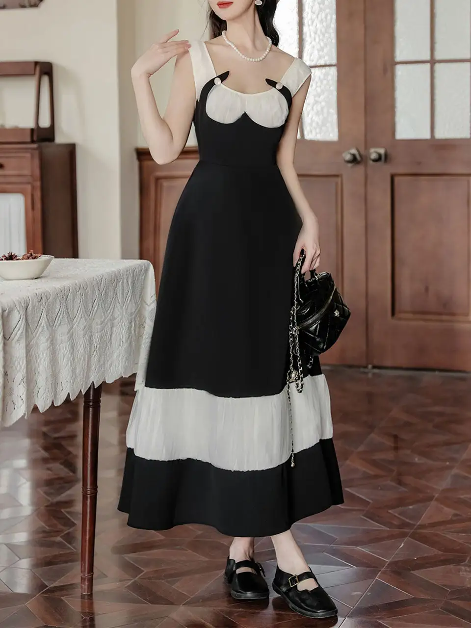 Pleated Swing Swing Dress
