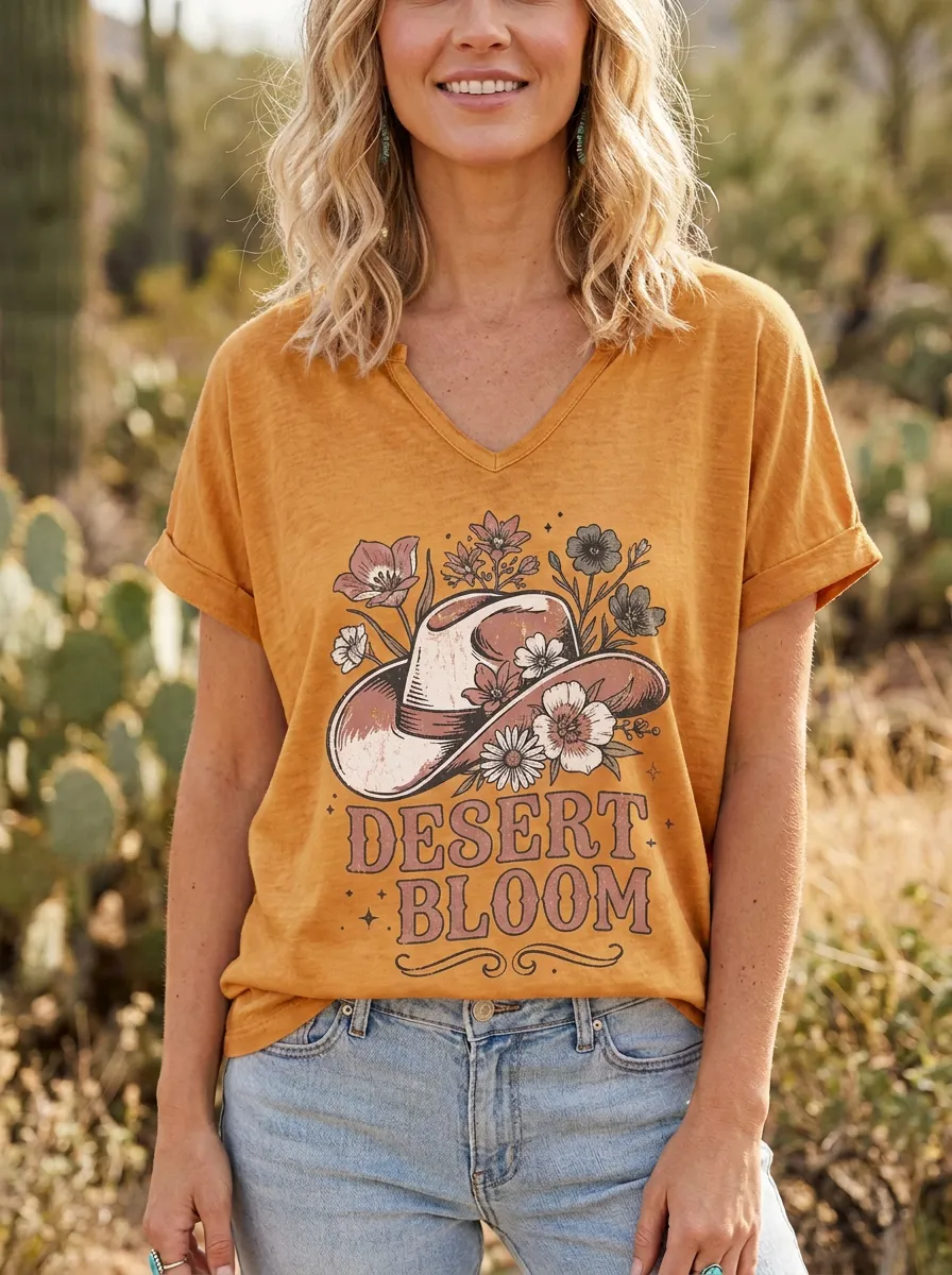Refined Desert Women's V-Neck T-Shirt
