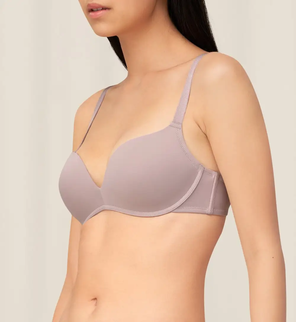 Women's Clean-Finish Non-Wired Push-Up Breathable Bra