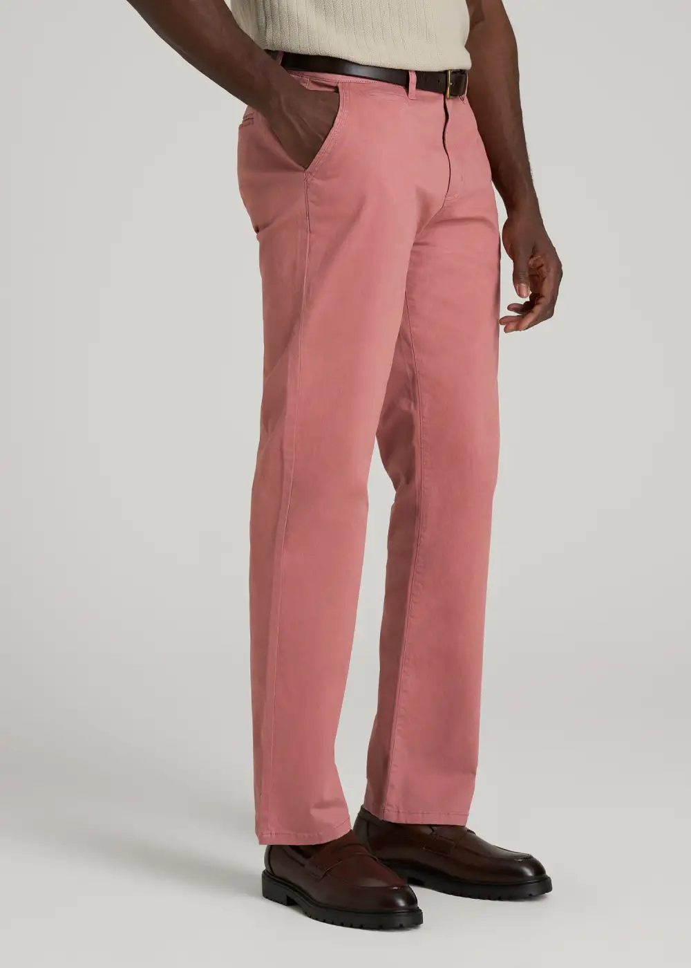 Men's Refined Straight Leg Relaxed Fit Chino Pants