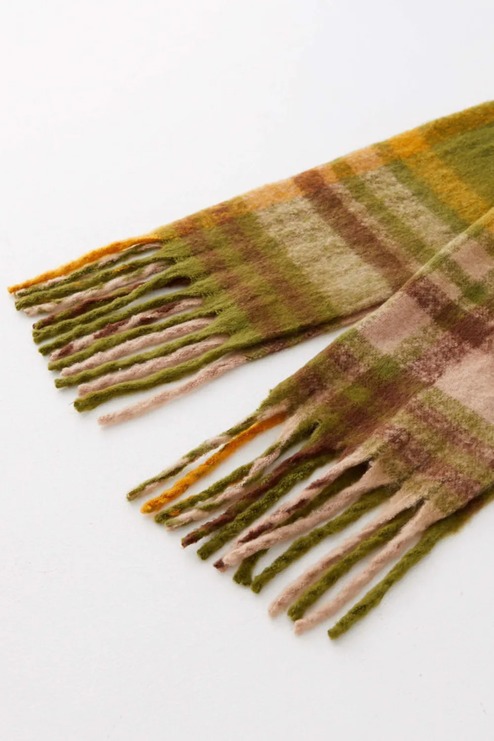 Green Rainier Plaid Scarf