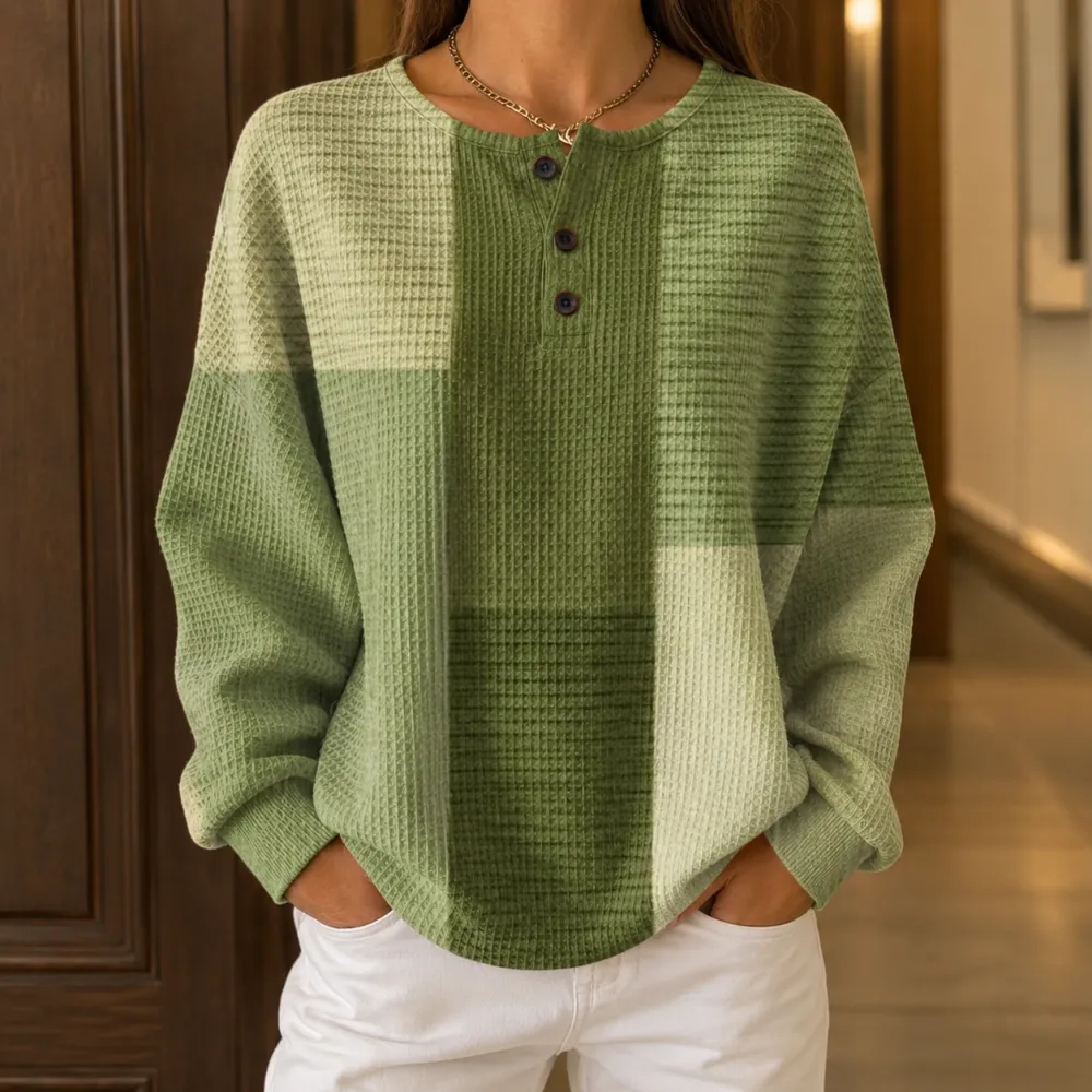 Color-Block Textured Sweater