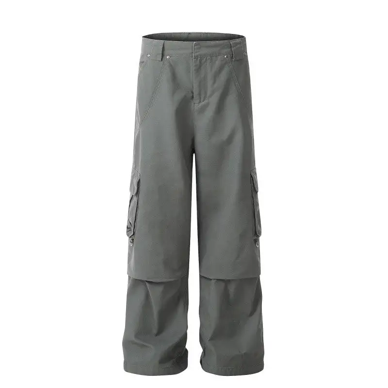 Women's High Waist Straight Leg Loose Fit Cargo Pants