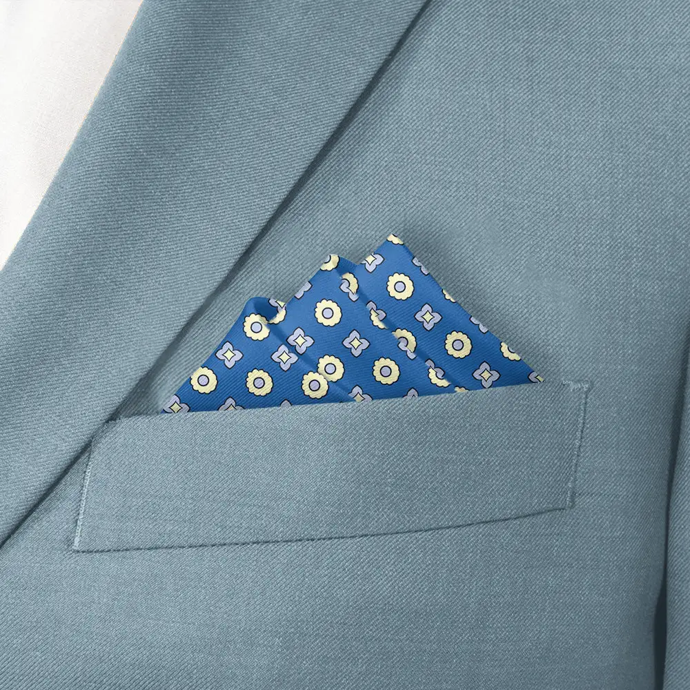 Distinctive Smart Ornate Dotted Pocket Square