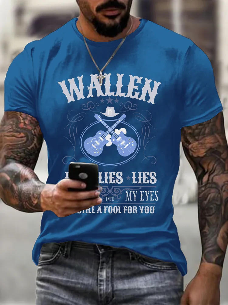Men's Morgan Wallen Lies Lies Lies T-Shirt