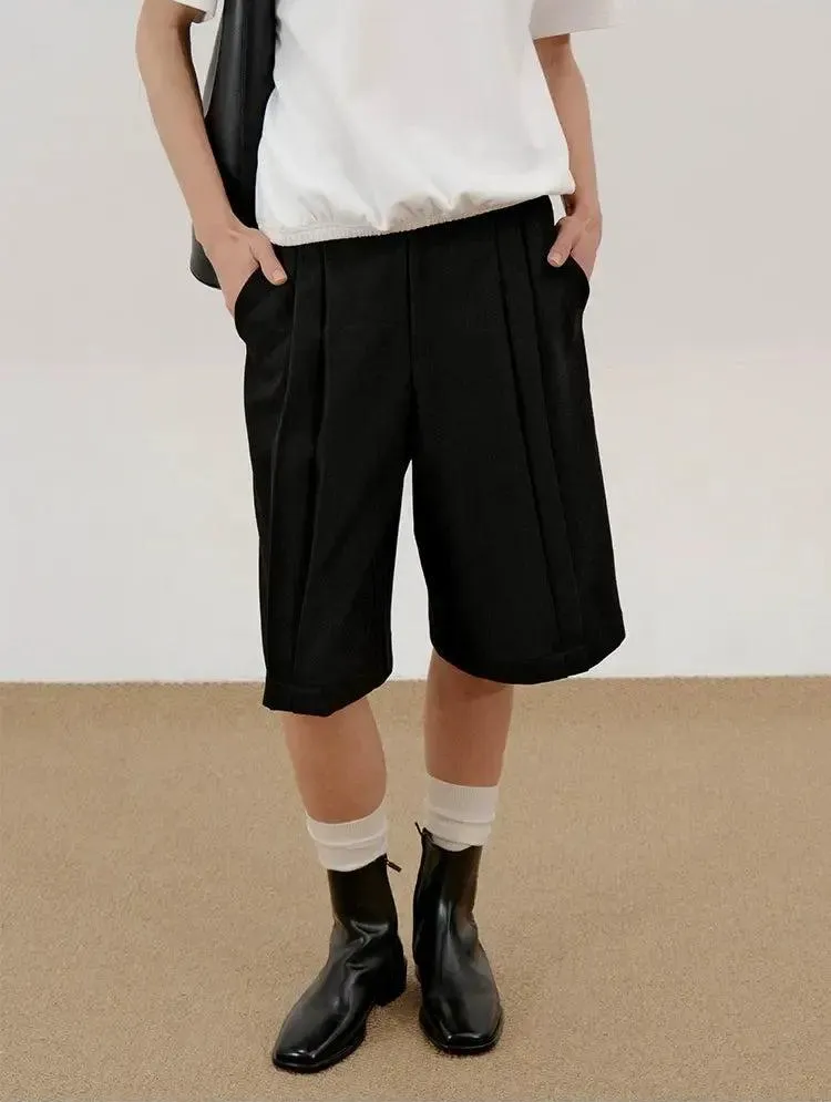 Fold Pleat Shorts