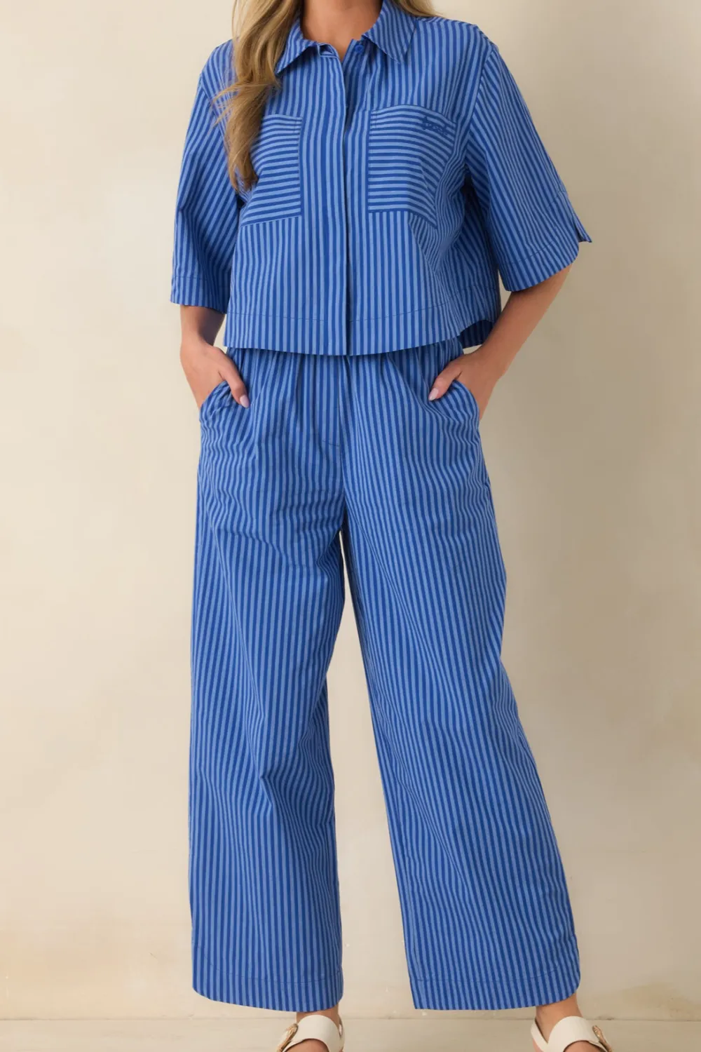 Electric Stripe Cotton Pants