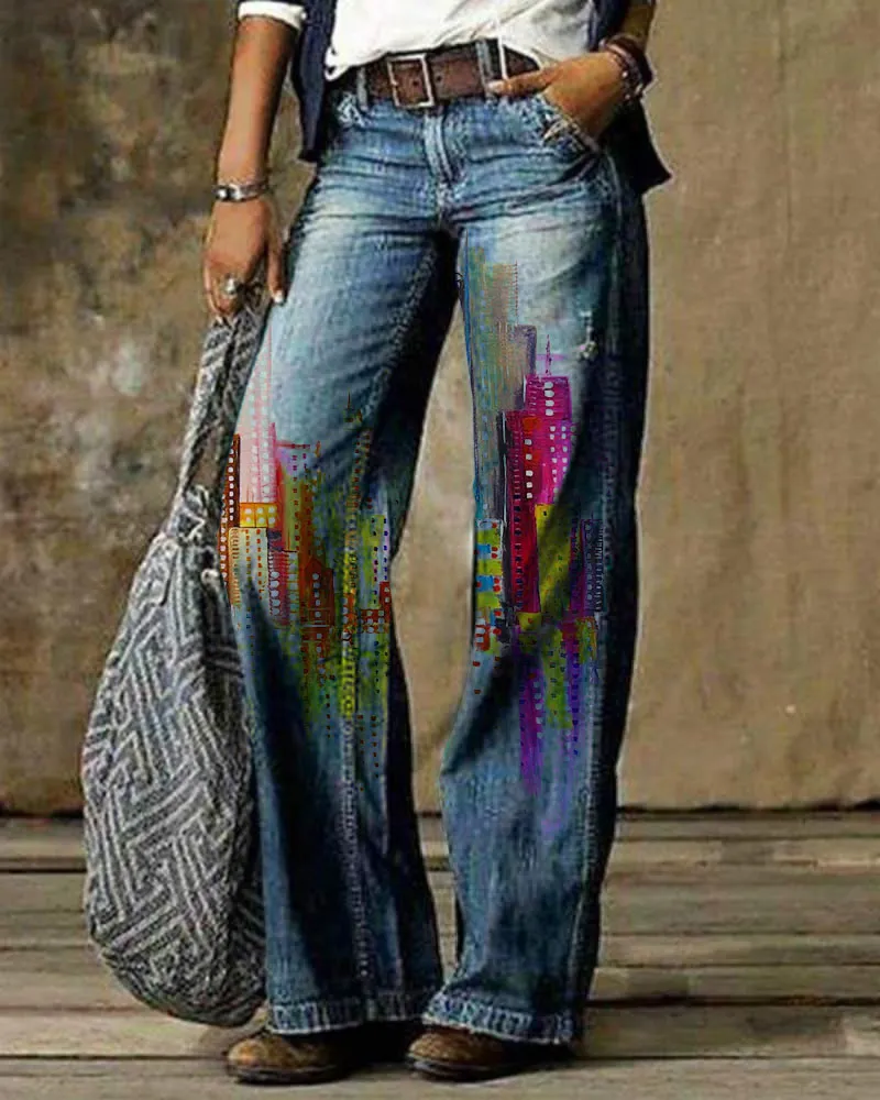 Floral Casual Pants