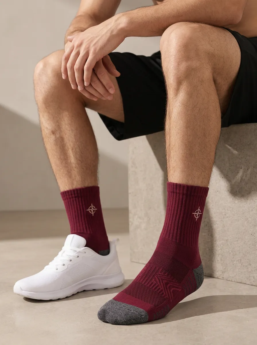 Men's Compass Emblem Athletic Socks