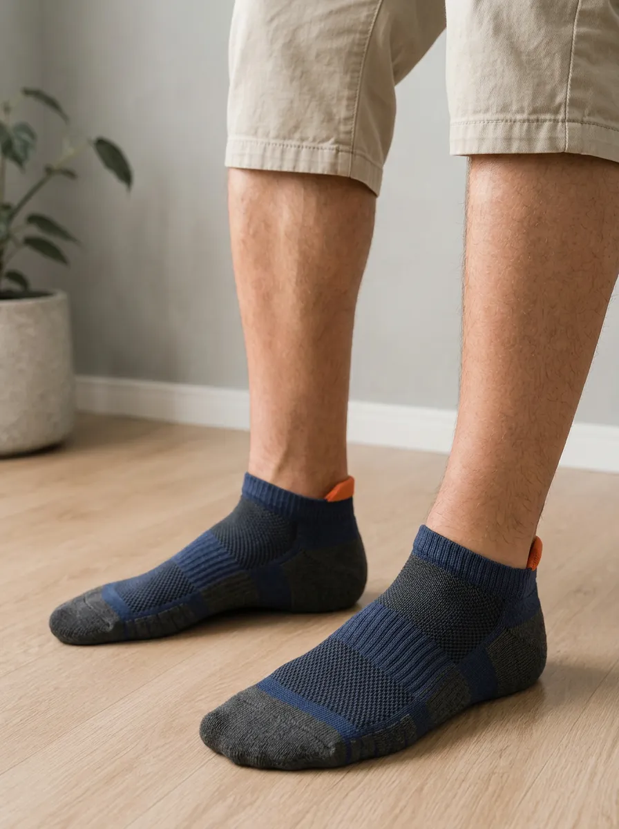 Men's Refined and Color-Blocked Ankle Socks