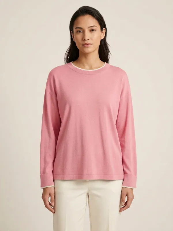 Women's Layered-Look Crew-Neck Sweater