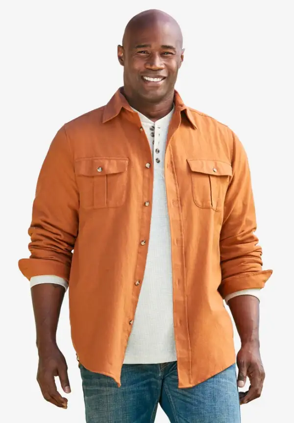Signature Solid Flannel Shirt