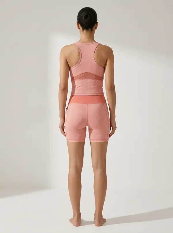 Contemporary Activewear Women's Tank Top And Sports Shorts Set