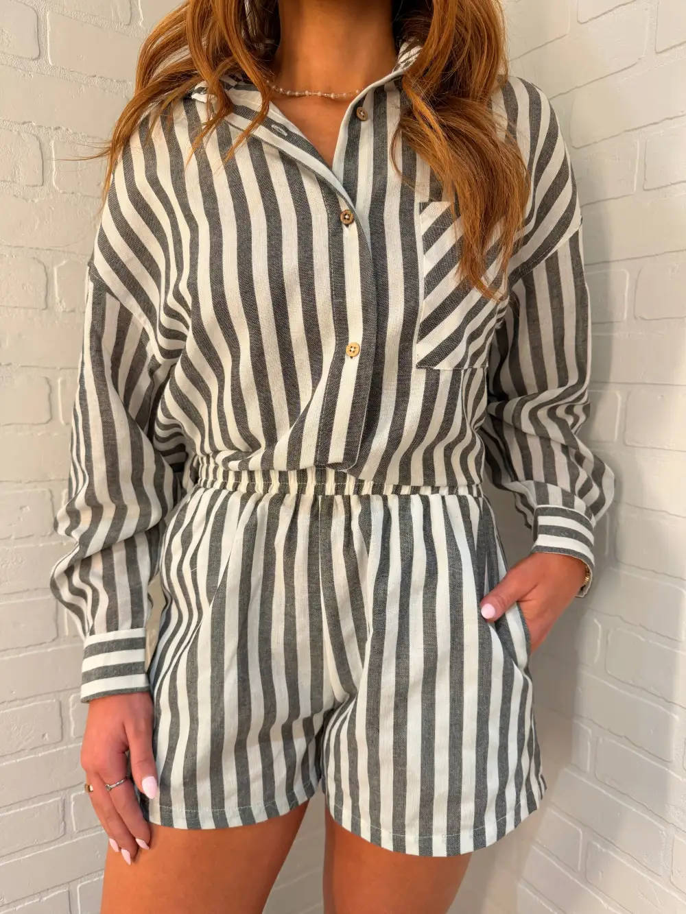 Striped Button Down Shirt
