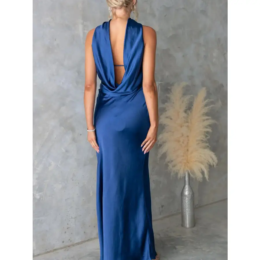 Satin Tube Maxi Dress
