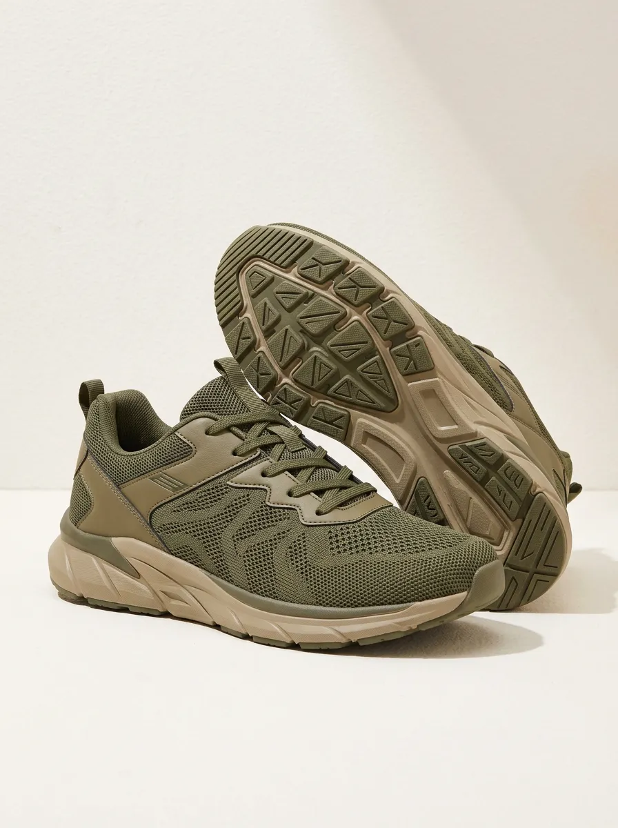 Men's Mesh Breathable Print Sneakers