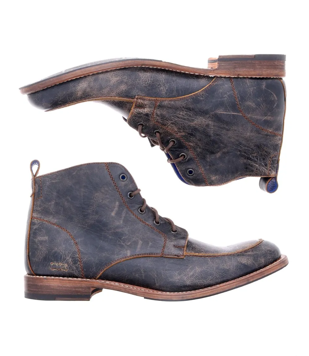 Apron-Toe Lace-Up Work Boots