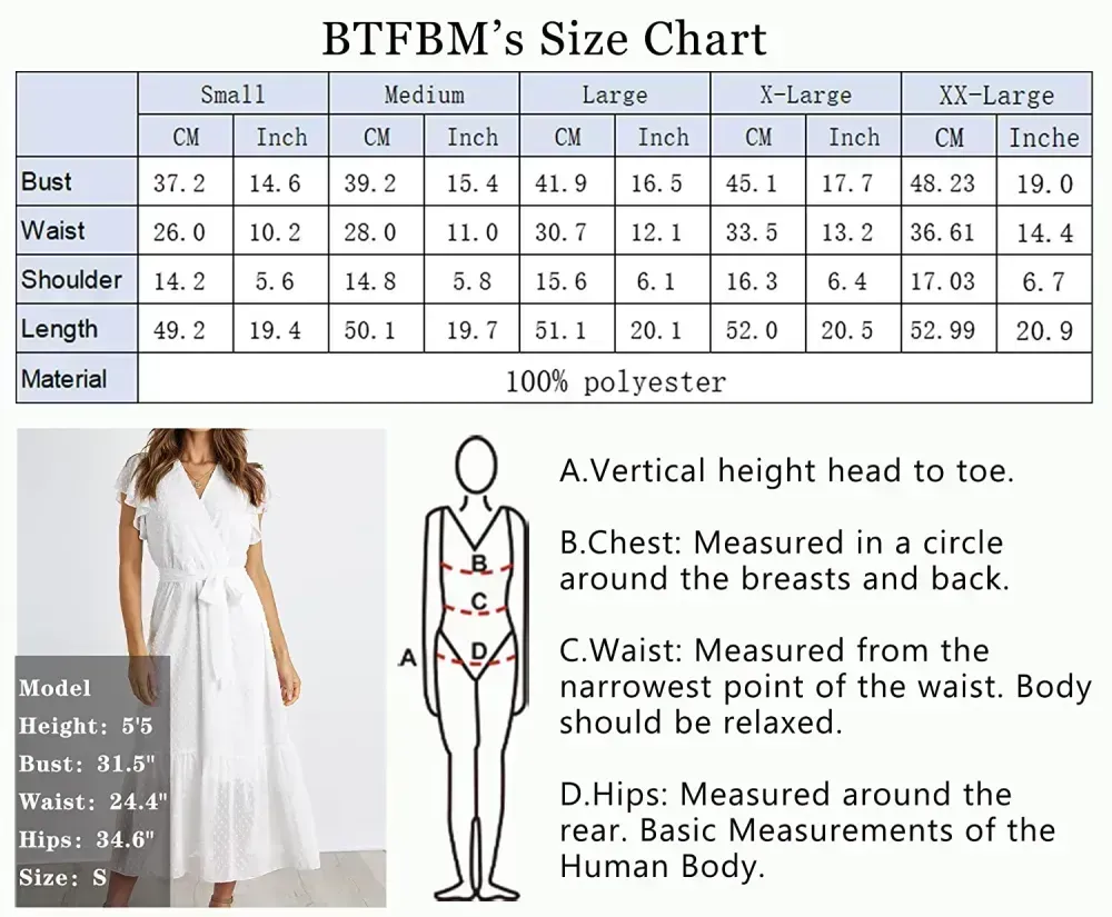 Women Summer Bohemian Floral Casual Wrap V Neck Ruffle Cap Sleeveless Belt A-Line Pleated Hem Swing Midi Sun Dress