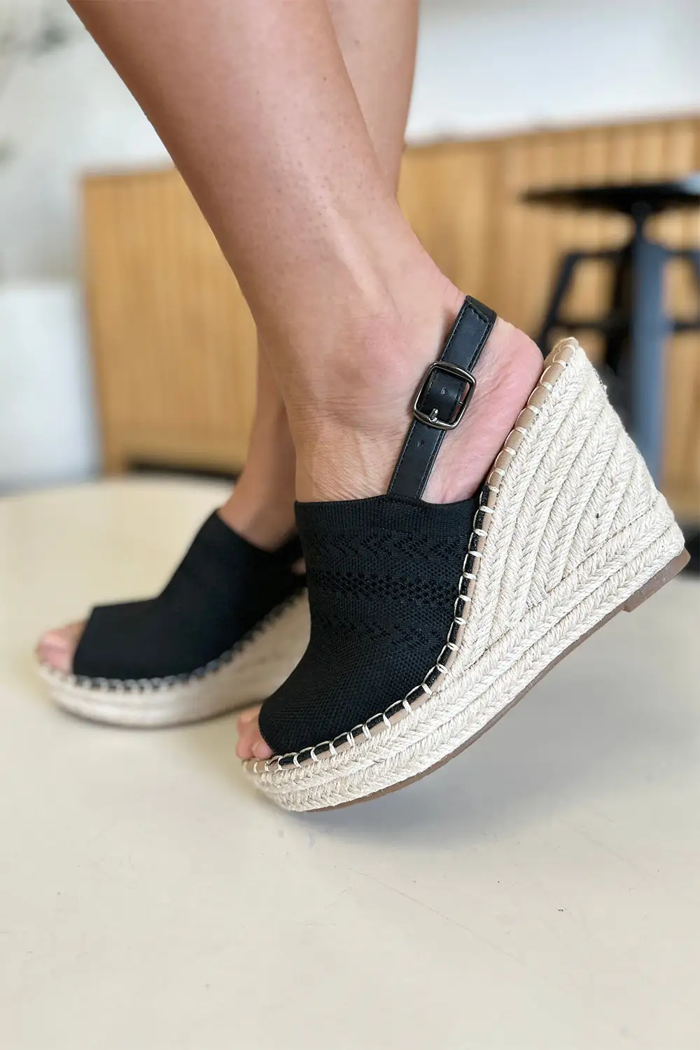 Peep-Toe Open-Toe Heeled Sandals