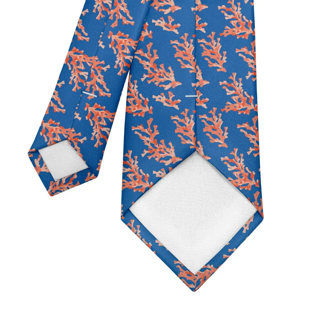 Refined Reef Motif Necktie